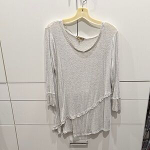 Democracy Light Gray Asymmetrical Women's Tunic